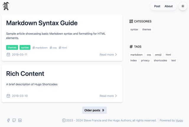 hugo theme basic layout hugo theme basic layout