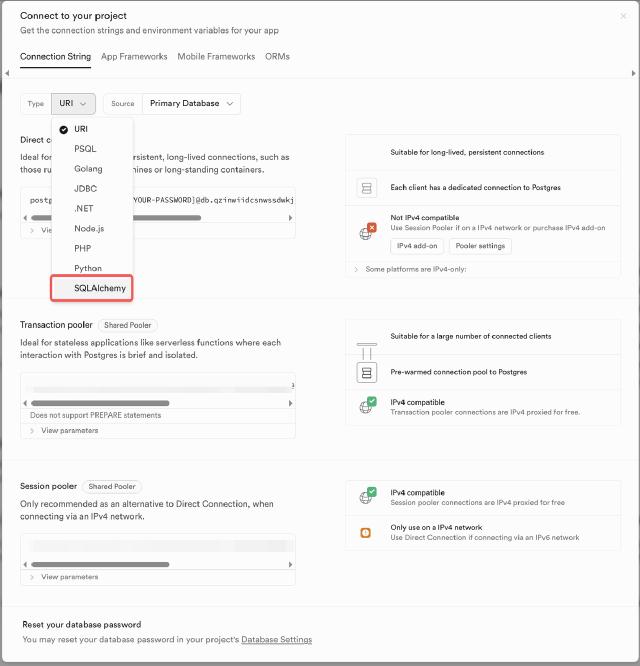 supabase connection supabase connection