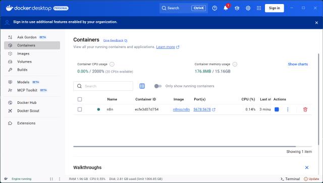 docker desktop container docker desktop container